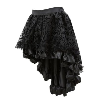 Exquisite Steampunk Renaissance High-Low Skirt for Women - Image 2