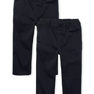 Comfy Cotton Twill Children's Pants - 2 Pack