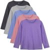 Color D-dark Gray, Purple, Pink Heather