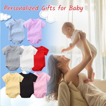 Twin Pack Personalized Newborn Outfits, Soft and Breathable Infant Clothing - Image 5