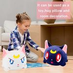 Reversible 8'' Cat Plush Doll - Double-Sided Mood Flip Toy - Image 6