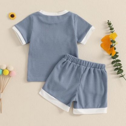 Floral Delight Toddler Girl Summer Outfit Set - Image 4