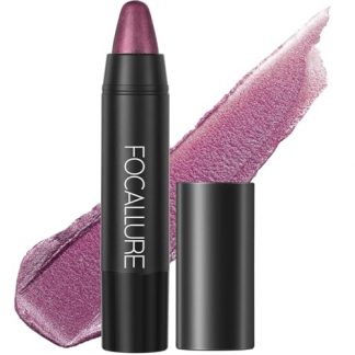 Radiant Metallic Lipstick with Long-Lasting Shine in Pansy Purple