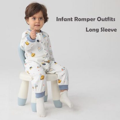Cozy Cotton Romper Duo for Newborn Baby Boys - Image 3