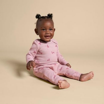 Chic Baby Boy's Long Sleeve Bodysuit and Pant Set - Image 4