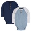 Blue and Heather Grey
