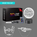 3D Illuminated Space Saga Lamp with Remote Control and Color Changing Features - Image 5