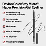 Long-lasting Precision Gel Eyeliner with Built-in Smudger, Waterproof in Elegant Brown - Image 2