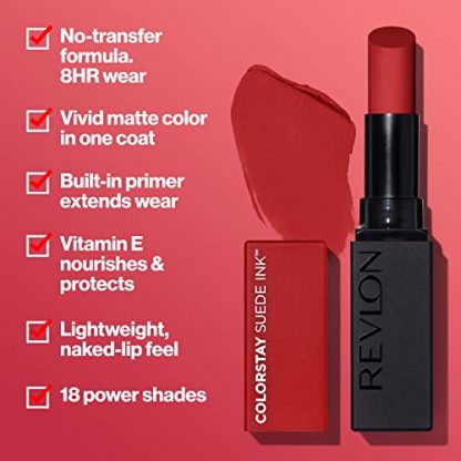 Long-Lasting Matte Lipstick with Built-in Primer and Vitamin E, Waterproof and Smudge-proof - Image 2