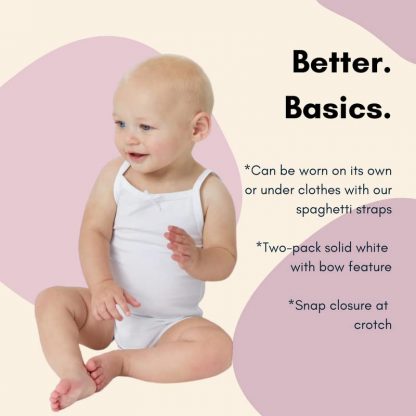 Feather Soft Cotton Tank Top Bodysuits for Baby Girls (Pack of 2) - Image 4