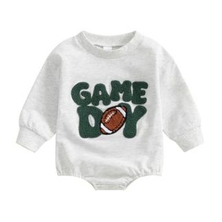 Comfy Infant Fall-Winter Oversized Sweatshirt Romper
