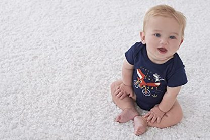 Charming 4-Pack Short Sleeve Baby Boy Bodysuits - Image 5
