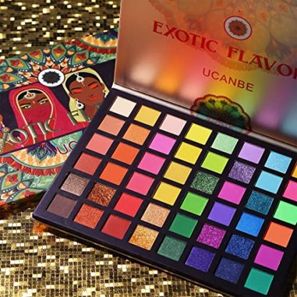 "Exotic Flavors" Neon Eyeshadow Palette - 48 High Pigment Shades - Image 2