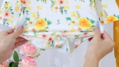 Adorable Newborn Floral Outfit Set with Matching Headband - Image 7