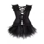 Women's Striped Butterfly-Bow Corset with Tutu Skirt - Image 2