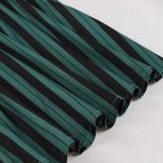 Black & White Striped 1950s Vintage-Style Tea Party Dress - Image 5
