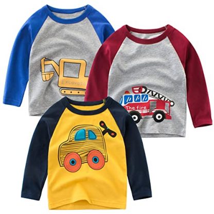 Toddler's Comfy Excavator Cotton T-Shirt