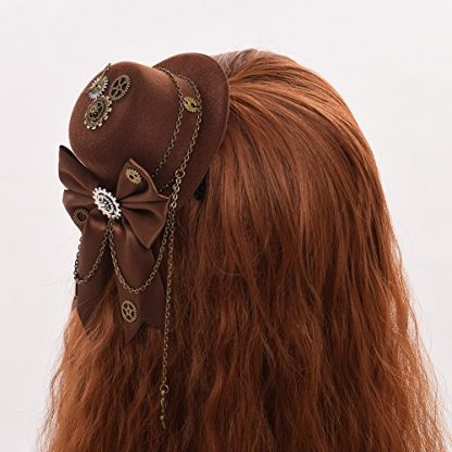 Enchanting Steampunk Mini Top Hat for Women: Be the Star of Every Party - Image 5