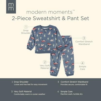 Toddler's Bunny Fleece 2-Piece Pajama Set - Image 6