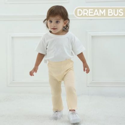 Chic Baby Girl Ribbed Flare Pants - 3 Pack - Image 3