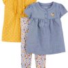 Denim/Mustard Yellow/White Floral