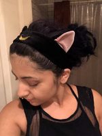 Black Feline-Themed Cosmetics Hairband - Image 3