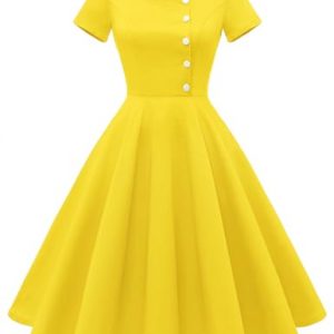 Vintage-Inspired 1950s Swing Cocktail Dress