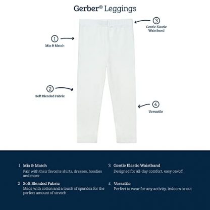 Adorable Baby-Girls Mix and Match Pants Pack (4 Pairs) - Image 6