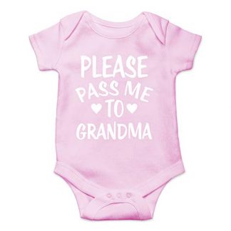 "Pass Me To Grandma" Unisex Baby Bodysuit