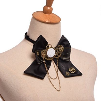"Vintage Steampunk Bowtie: Retro-Industrial Costume Accessory" - Image 2