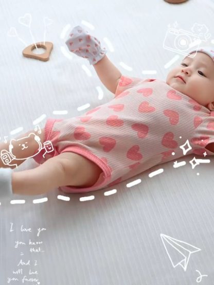 Cozy Cotton One-Piece Bodysuits for Newborns - Pack of 5 - Image 7