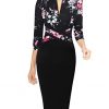 Black Multi Floral Print