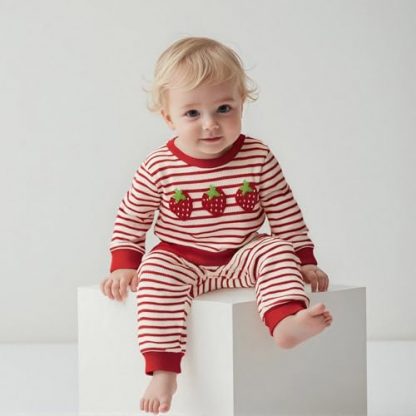 Cozy & Adorable Toddler Girl's Fall Outfit Set with Sweet Sayings - Image 4