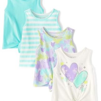 Adorable Baby & Toddler Girls' Tie Front Tank Tops Set