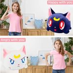 Reversible 8'' Cat Plush Doll - Double-Sided Mood Flip Toy - Image 5