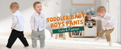 Versatile Toddler Boy's Elastic Waist Chino Pants with Pockets - Image 7