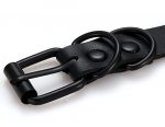 Mystical Moon Pendant Black Leather Choker - Image 4