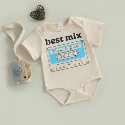 "Charming Baby Bodysuit with Humorous Lettering for Special Occasions" - Image 3