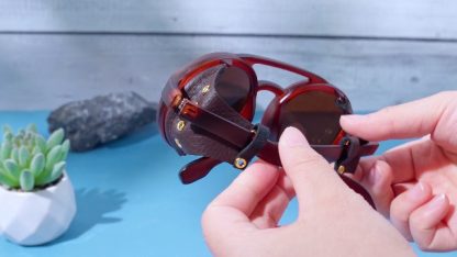 Trio of Vintage-Inspired Round Steampunk Sunglasses for Men and Women - Image 7