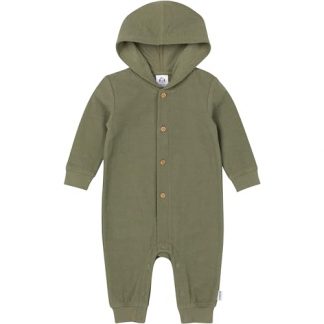 Cozy Cotton Hooded Romper for Baby Boys