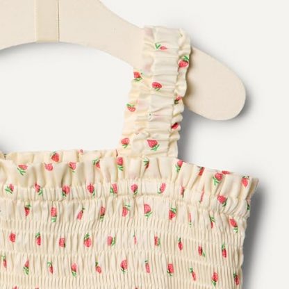 Luxurious Cotton Sateen Sleeveless Romper for Baby Girls - Image 4