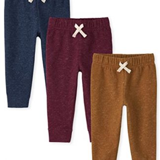Toddler Boy's Active Striped Fleece Jogger Pants Duo