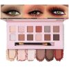 12 Colors-Nude Pink Brown With Mirror Brush