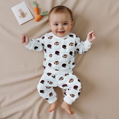 Little Champ Football-Themed Toddler Outfit Set - Image 3