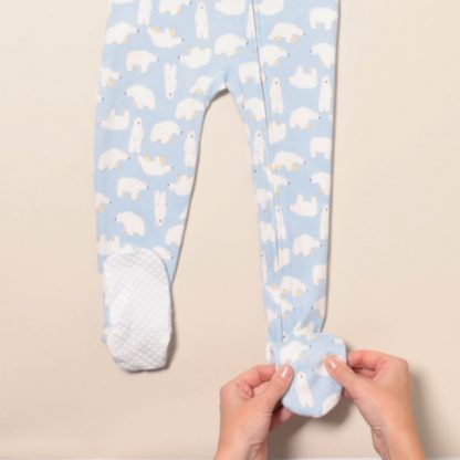Unisex Cotton Footed Pajamas for Toddlers and Babies, Pack of 2 - Image 7