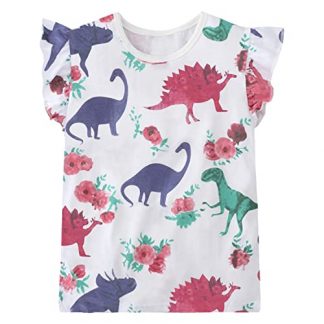 "Playful Cotton Tees & Tank Tops for Toddler Girls"