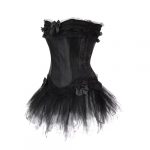 Women's Striped Butterfly-Bow Corset with Tutu Skirt - Image 3