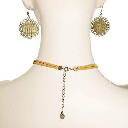 Steampunk-Inspired Gear Pendant Necklace and Earring Set - Image 7