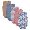 Tan/Blue/Pink