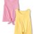 Pink/Yellow Tie Front 2-pack
